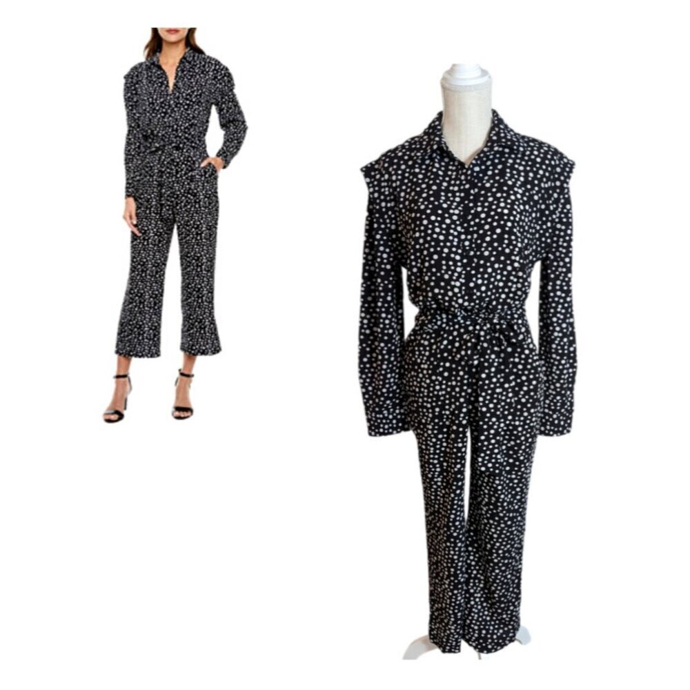 Lapis and Lillies Polka Dot Jumpsuit Pants Small